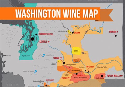 Washington State Wineries Map Printable Map