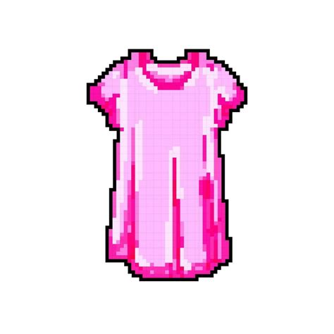 Nightie Sleepshirt Girl Game Pixel Art Vector Illustration 23868066 Vector Art At Vecteezy