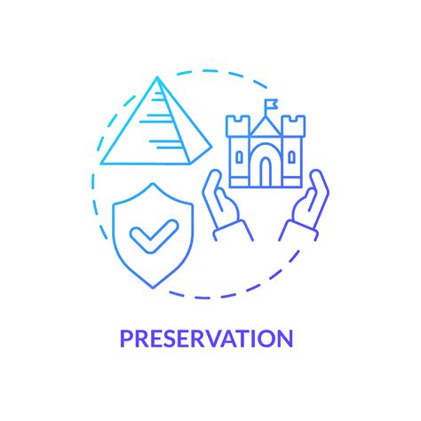 Preservation Blue Gradient Concept Icon Program Of Protection Type Of