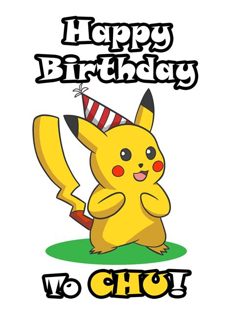 Pikachu Happy Birthday