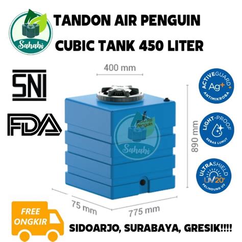 Jual Tandon Air Toren Air Tangki Air Penguin Cubic Tank Tangki