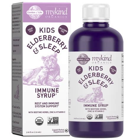 Garden Of Life Mykind Organics Kids Elderberry And Sleep Immune Syrup