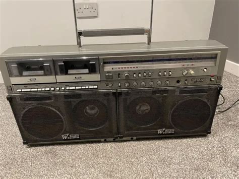 VINTAGE SHARP GF 777 Boombox Ghettoblaster Cassette Player Recorder