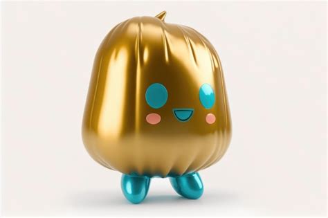 Premium Ai Image Inflated Foil Balloon Character On White Background