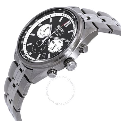 Seiko Chronograph Quartz Black Dial Mens Watch Ssb429p1 Watches Other Jomashop