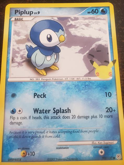 Piplup Jumbo 93 Prices Pokemon Diamond Pearl Pokemon Cards