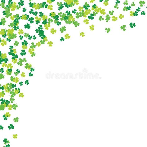 Clover Leaf Hand Drawn Sketch Doodle Illustration St Patricks Day