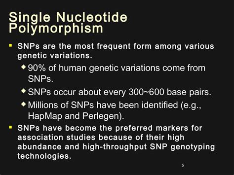 Single Nucleotide Polymorphism