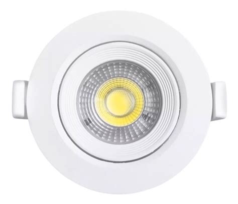 Spot Embutir Techo Panel Luz Led 7w 220v Circular Lumenac