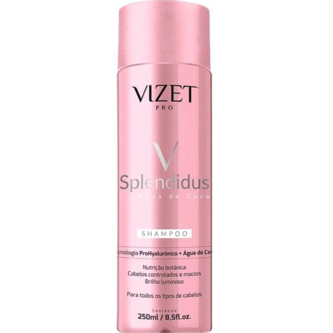 Shampoo Vizet Splendidus Água de Coco 250ml Loja da Vivi Unhas Loja