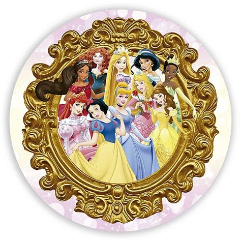 Painel Redondo Princesas Da Disney Sublimado D Sublitex Pain Is