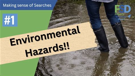 What environmental hazards are present at a property you want to buy?