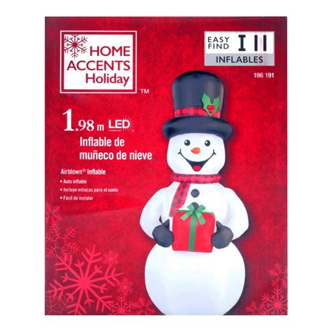 Inflable Navide O Iluminado M X X Cm Mu Eco De Nieve The