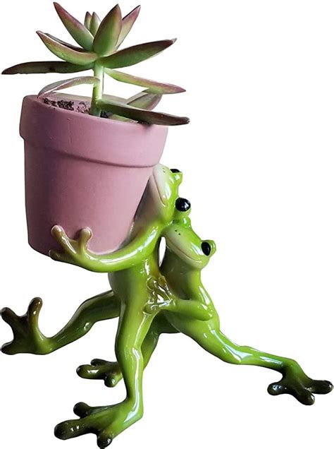 Frog Succulent Flower Pot Planter Mini Cute Small Indoor Desk Office Window