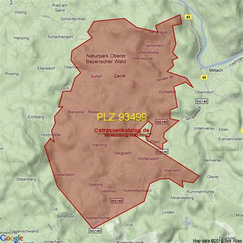 Postleitzahlgebiet 93499 - PLZ