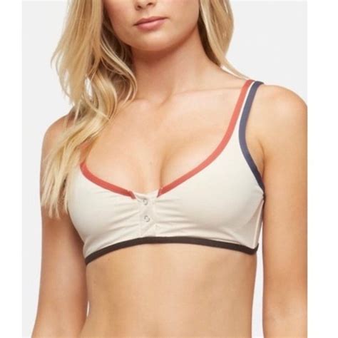 Tavik Swim Marlowe Tapiocarust Color Blocked Swim Crop Top Poshmark