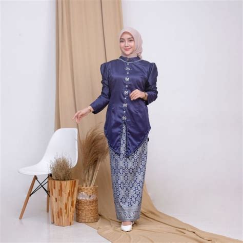 Jual One Set Elsa Baju Kurung Melayu Malaysian Dress Pesta Setelan