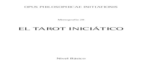 El Tarot Inici Tico Libro Esotericolibroesoterico Biblioteca