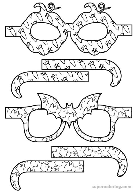 Funny Paper Eyeglasses Free Printable Papercraft Templates