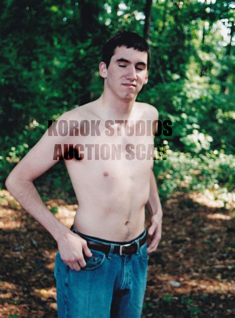 Cute Sexy Hunk Justin X Semi Nude Male Beefcake Photo