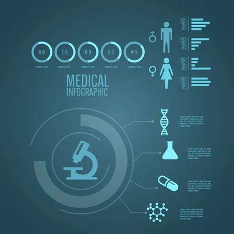 Chemistry Bio Technology Science Infographics — Stock Vector