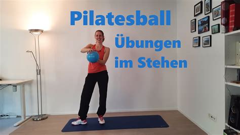 Pilatesball Redondo Ball Bungen Im Stehen Kurze Pause Vom