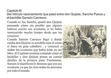 Quijote Segunda Parte Capitulo 3 PPT