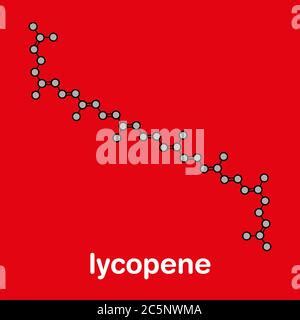 Lycopene Red Tomato Pigment Molecule Skeletal Formula Stock Photo Alamy