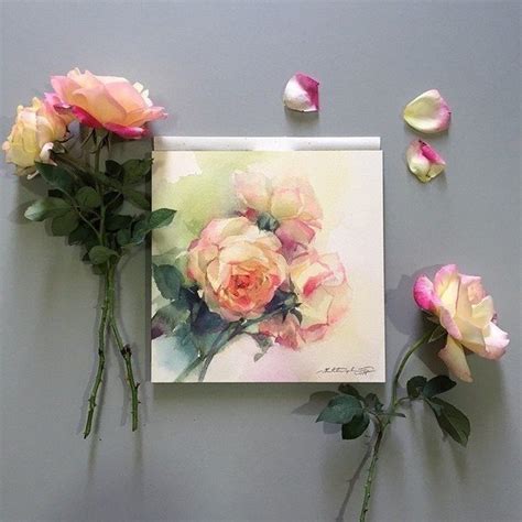 Krásné akvarelové květiny - Draw Planet - výtvarné ateliéry