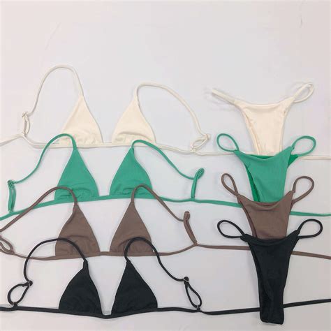 Custom Printed Private Logo Recycled Fabric Swimwear Two Piece Swimsuit Woman Bikini Swimwear