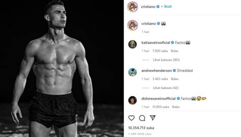 Ronaldo Bikin Heboh Media Sosial Pamer Otot Sixpack