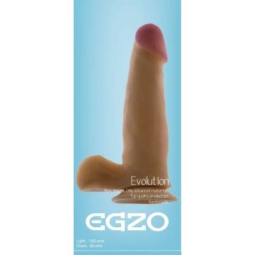 Realistyczne dildo z przyssawką i jądrami EGZO Mad Banana eCondom pl