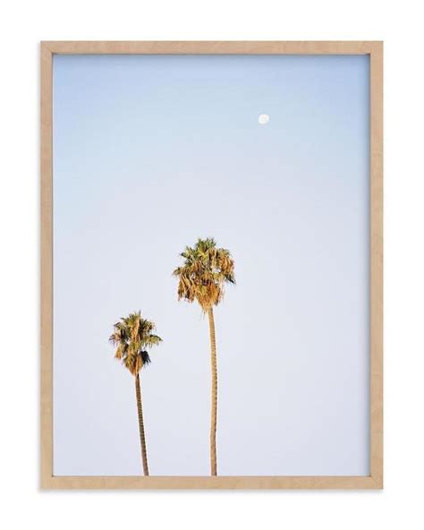 California Sky Palm Trees Framed Art Print