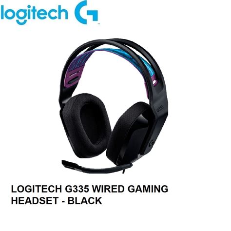 Logitech G335 Wired Gaming Headset With Mic and Comfortable Headband Black