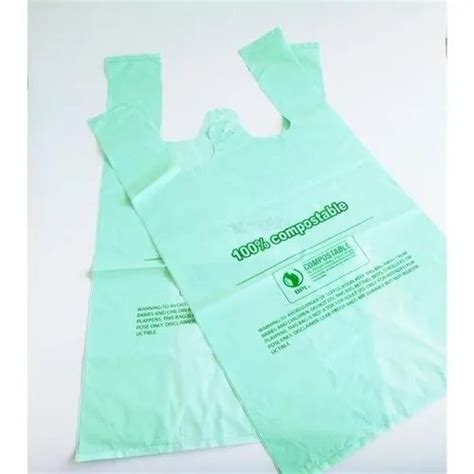 U Cut Plain Compostable Carry Bags Holding Capacity Kgs X