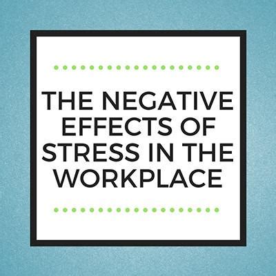 The Negative Effects Of Stress In The Workplace | Fidget Doctor