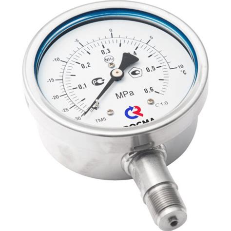 Манометр ам­ми­ач­ный кор­ро­зи­он­но­стой­кий РОСМА ТМ5 NH3 (ТМ-521 ...