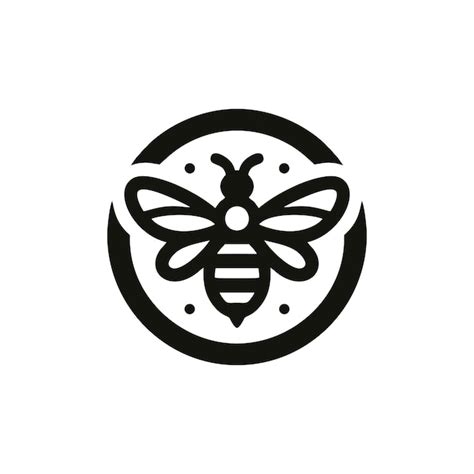 Dise O Del Logotipo De La Abeja Mel Fera Listo Para Su Uso Vector Premium