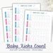 Baby Kick Count Printable Fetal Movement Counting Template Baby Kick