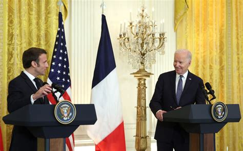 Biden Macron Condemn Putin But Willing To Talk To Russian Leader