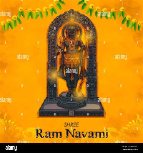 Illustration Of Religious Background Of Idol Of Shri Ram Of Janmbhoomi Teerth Kshetra Lord Rama