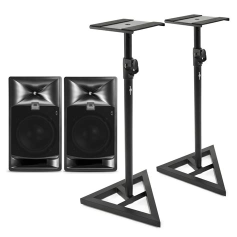 JBL 708P Studio Monitor Pair With Stands Gear4music