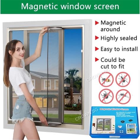 SG READY STOCK Soft PVC Magnetic Mosquito Net Magnetic Mosquito