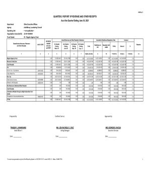 Fillable Online Q1 FAR 5 Quarterly Report Of Revenue And Other