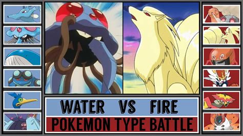 Fire Vs Water Pokemon