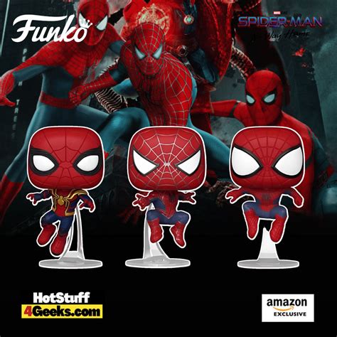 2022 NEW No Way Home Leaping Spider Man 3 Pack Funko Pop