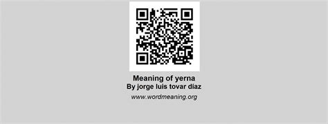 YERNA | Meaning of yerna by Jorge Luis Tovar Díaz