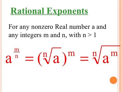 Rational Exponents