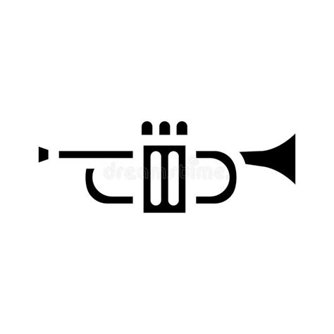 Blues Music Glyph Icon Vector Illustration Stock Vector - Illustration ...