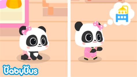 Merawat Bayi Panda Kecil Miu Miu Babybus Indonesia Youtube